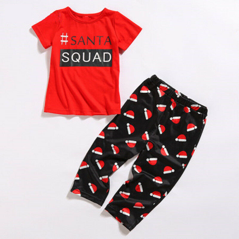 Family Christmas Pajamas For XMAS Santa SQUAD