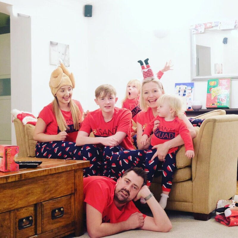 Family Christmas Pajamas For XMAS Santa SQUAD