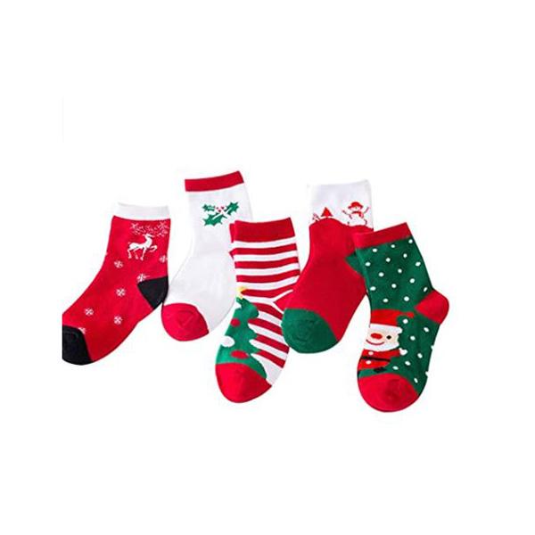 5 Pairs Children Christmas Socks