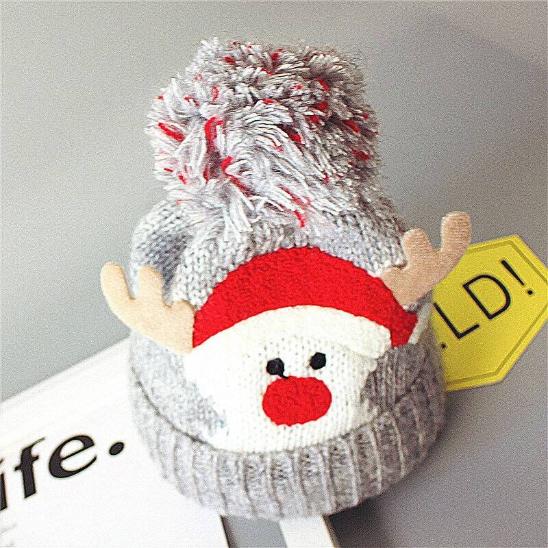 Christmas Kids Baby Boys Girls Beanie Hat Cap