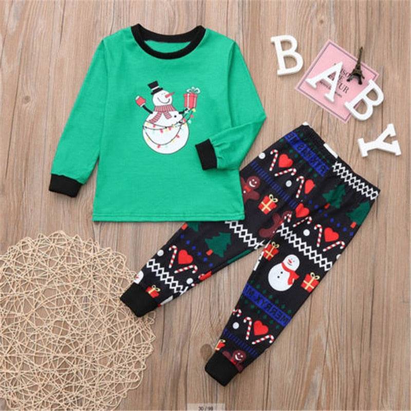 Family Christmas Pajamas Set New Year Mother