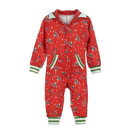 Family Matching Christmas Pajamas Romper Striepd