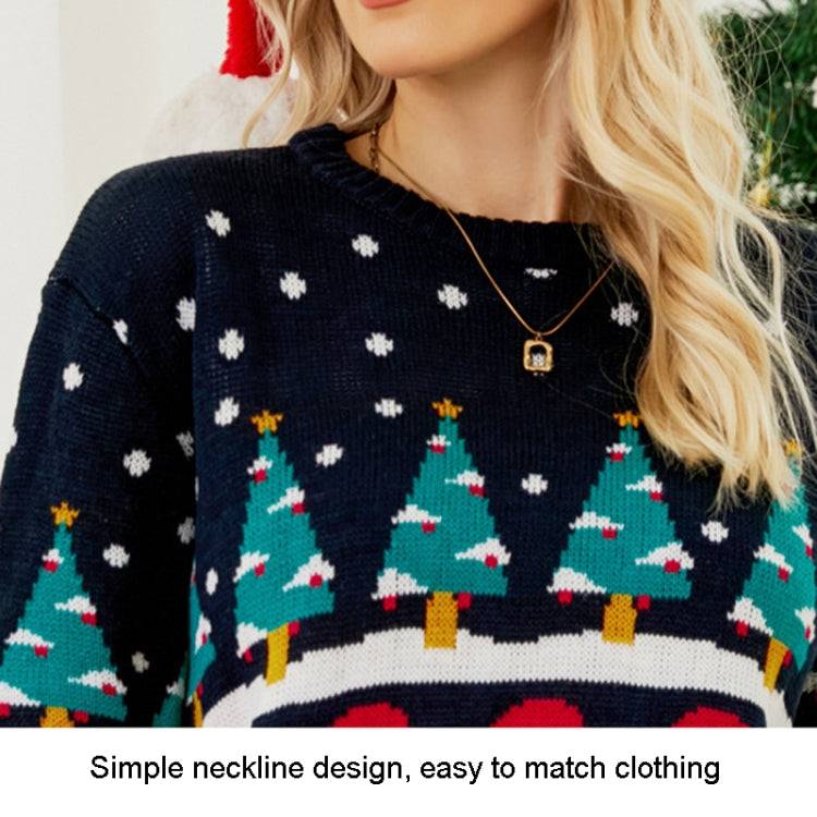 Autumn And Winter Women Pullover Sweater Christmas Tree Knit Sweater