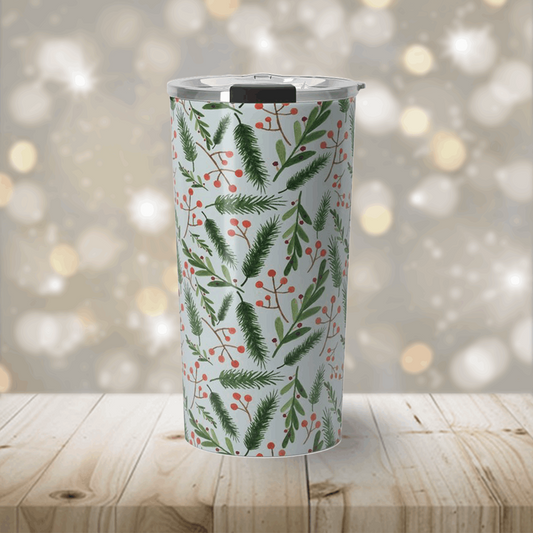 Christmas Branch Travel Coffee Mug